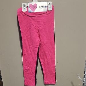 Freestyle Kids Bright Pink Leggings 3-Pack